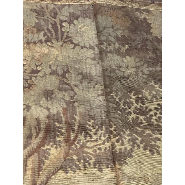 Mid-Century French Aubusson Jacquard Halluin Verdure Mallard Tapestry, 1940s For Sale - Image 15 of 18