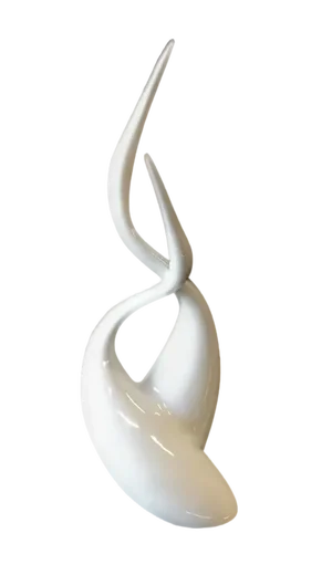 Vintage Porcelain Herons by Jaroslaw Jezek for Royal Dux, 1958
