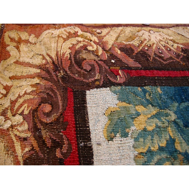 Aubusson Verdure Tapestry Waterfall With an Heron and Bridge Jean-Batiste Pillement Circa 1750 For Sale - Image 12 of 18