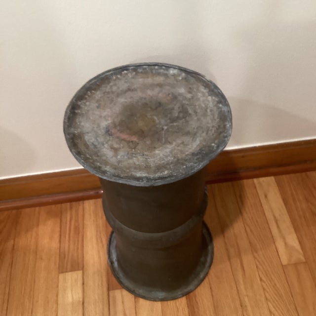 Metal Antique Copper Umbrella Cane Stand Holder by S.W.Farber New York Late 19th Century For Sale - Image 7 of 12