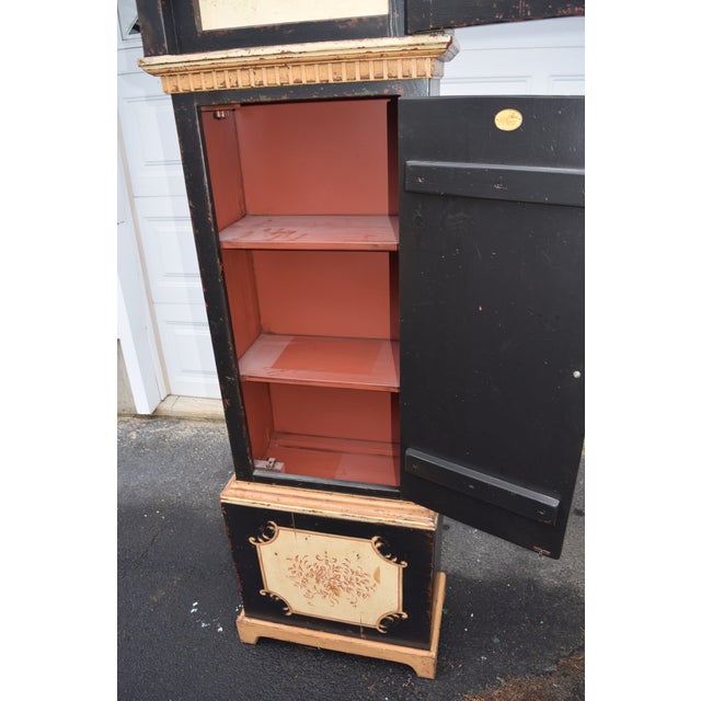 Vintage Eddy West Furniture Wooden Grandfather Clock French Countryside