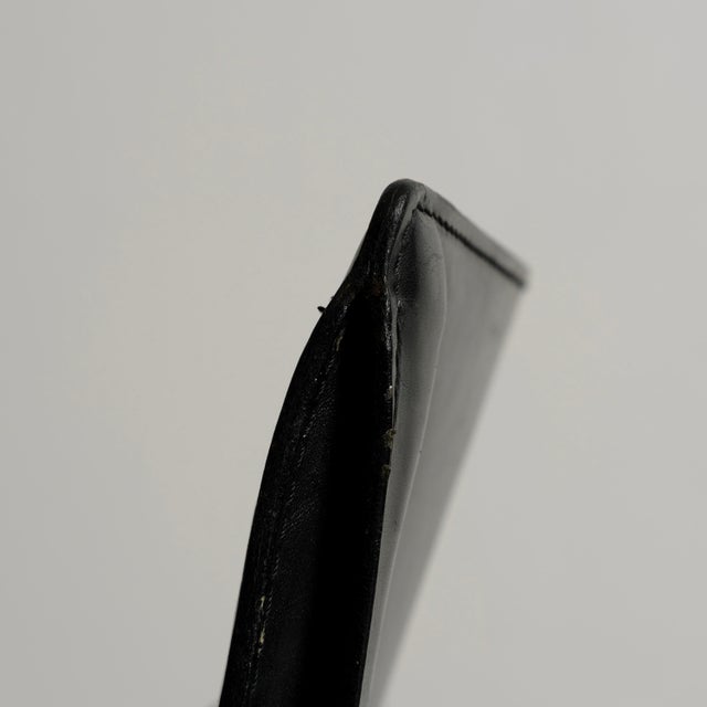 Vintage Cab Dining Chairs in Black Leather by Mario Bellini for Cassina, 1977, Set of 5 For Sale - Image 6 of 18