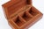 Late 19th Century Rectangular Treen Wood Box With Three Divided Compartments Inside For Sale - Image 4 of 5