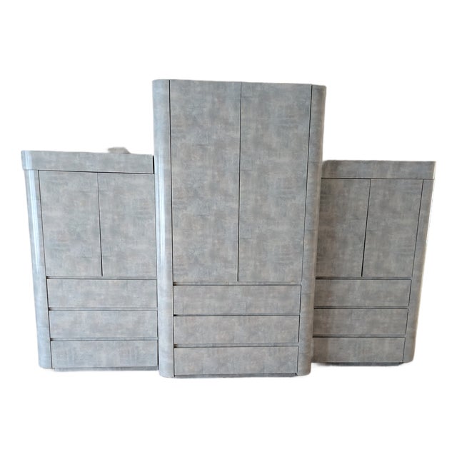 1980s Multi Piece Bedroom Wardrobe Set For Sale