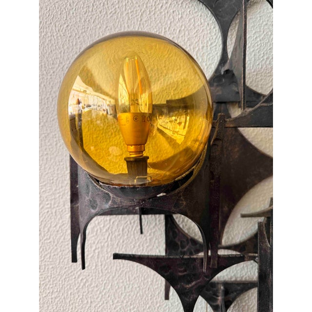 Brutalist Sconce by Marc Weinstein, 1960s For Sale - Image 17 of 18