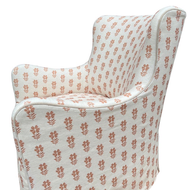 2020s Lee Industries Transitional Swivel Chair For Sale - Image 5 of 10