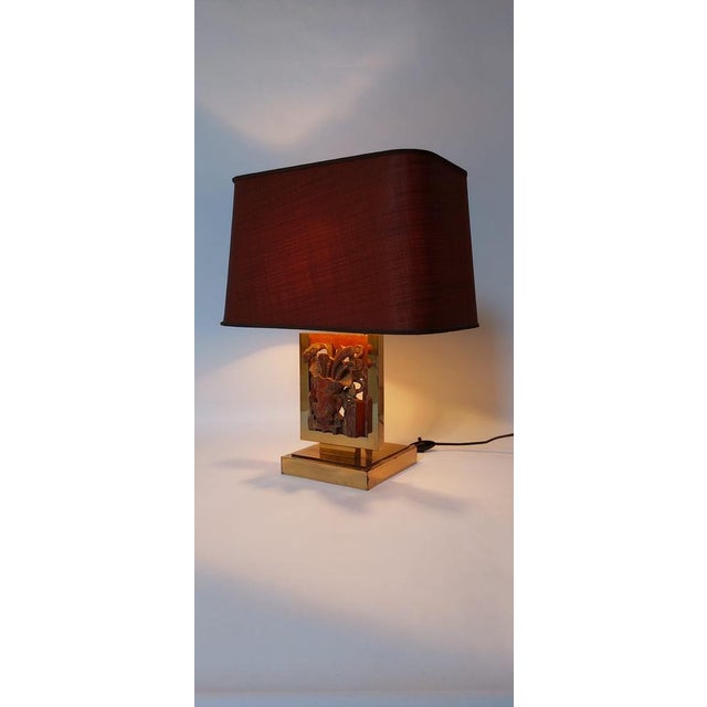 Hollywood Regency Brass Table Lamp For Sale - Image 14 of 18