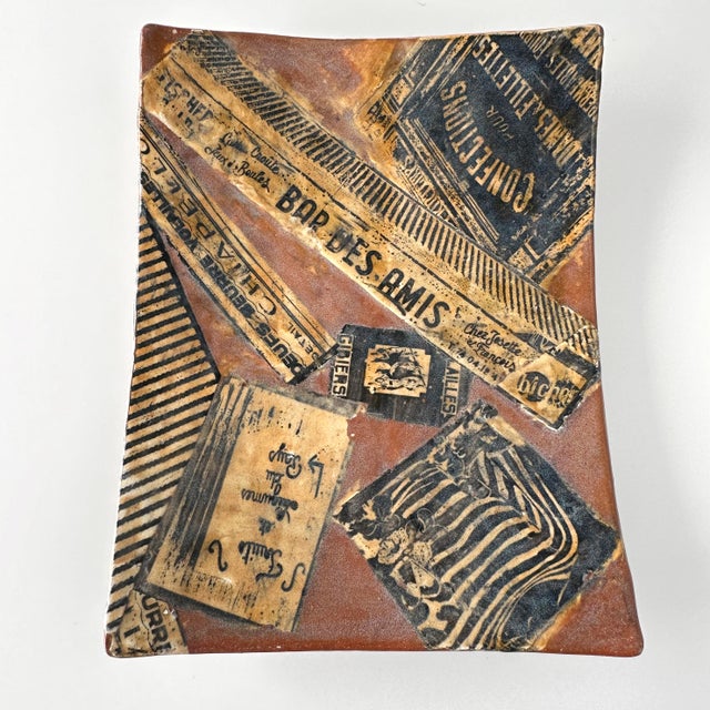 French French Trompe L'œil Vide-Poche Catchall Ceramic Tray For Sale - Image 3 of 12