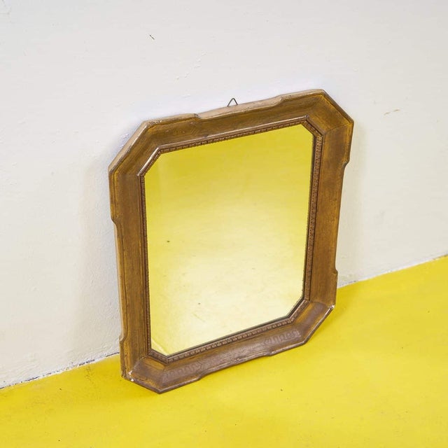 Vintage Mirror with Gold Frame For Sale - Image 6 of 8