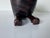 1980’s Vintage Folk Art - Hand-Carved Mahogany Wood Cat Sculpture With Hidden Secret Compartment For Sale - Image 4 of 12