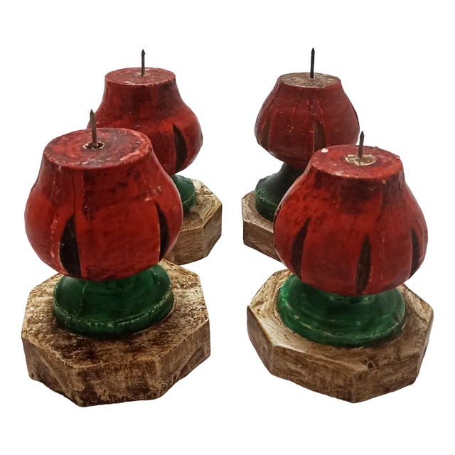 Vintage Spanish Candleholders, Set of 4 For Sale