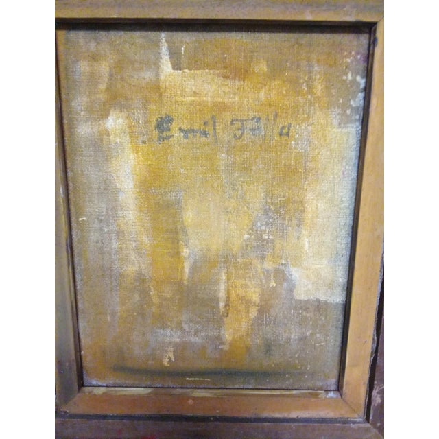 Mid 20th Century Mid 20th Century Emil Filla (1882–1953) – Original Oil on Canvas Painting – Cubist Portrait For Sale - Image 5 of 7