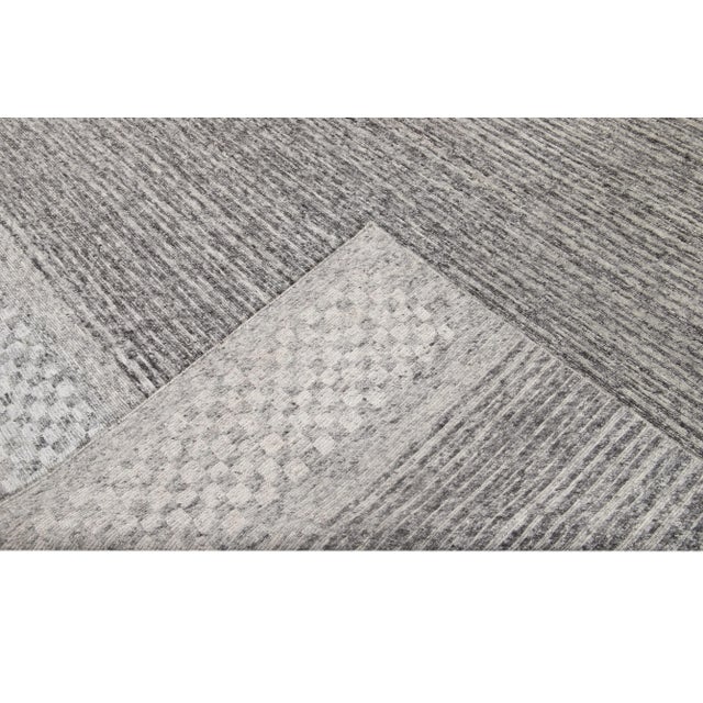 Contemporary 21st Century Contemporary Textured Loop Wool Rug For Sale - Image 3 of 13
