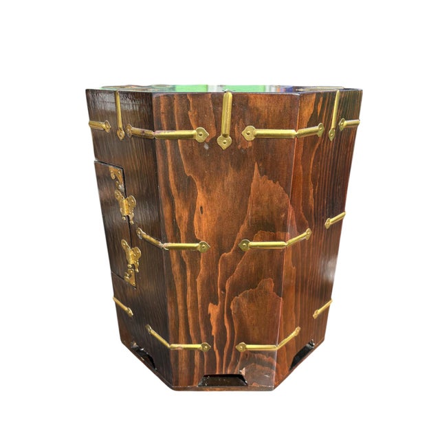 Asian Two Door Side Table For Sale - Image 4 of 12