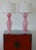 1960s Vintage Murano Glass Lamps Pink For Sale - Image 5 of 8