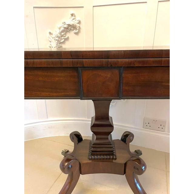 Antique Regency Mahogany Card Table, 1830s For Sale - Image 15 of 18