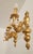Antique Florentine Wall Lamp in Wood and Hand-Carved Gilded in Gold Leaf with Crystal Pendants, Italy, 1950s For Sale - Image 11 of 18