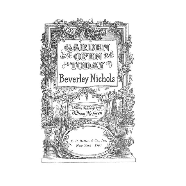 Traditional "Garden Open Today" 1963 Nichols, Beverley For Sale - Image 3 of 7