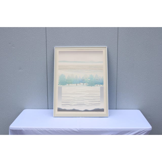 Contemporary 1985 Ann McCall Vertical Landscape Signed and Numbered Limited Edition Serigraph For Sale - Image 3 of 18