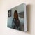Contemporary Irresolute by Shelli Langdale | Oil on gallery panel Woman viewing a portrait on the wall. For Sale - Image 3 of 4