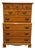 High End Vintage Solid Hard Rock Maple Colonial Early American 33" Chest on Chest 5010 For Sale