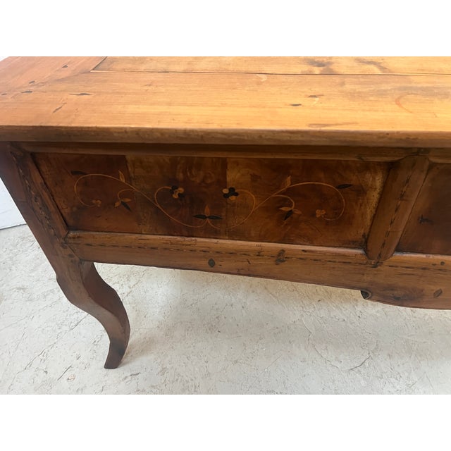 Marquetry Provincial Desk in Cherrywood For Sale - Image 14 of 18