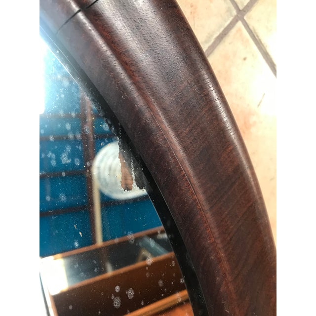 Oval Mirror in a Mahogany Frame For Sale - Image 12 of 18