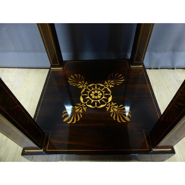 Charles X Side Table in Rosewood and Boxwood Marquetry For Sale - Image 10 of 13