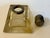 Transparent Antique Art Deco Frosted Glass Inkwell With Pewter Orb Lid For Sale - Image 8 of 12