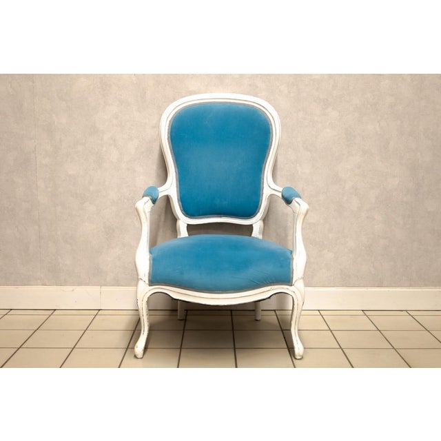 1920s Walnut Armchair, France, 1920 For Sale - Image 5 of 9