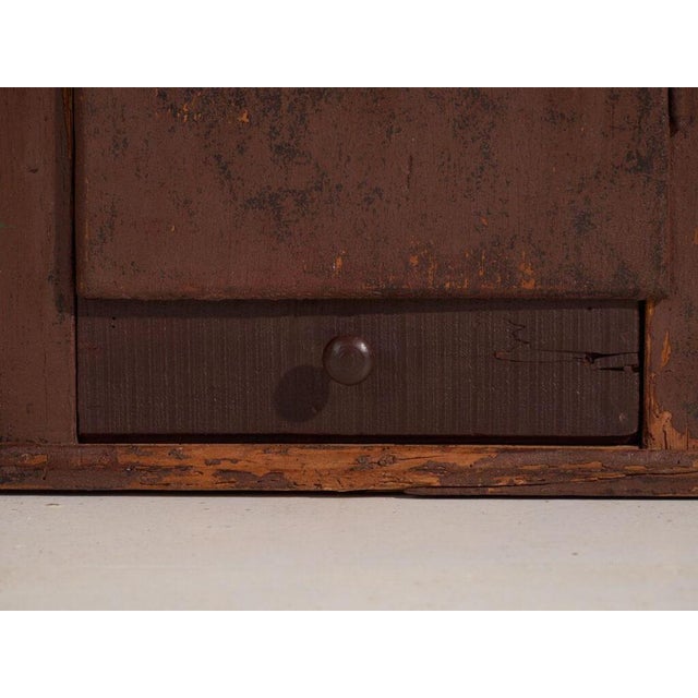 Antique Lacquered Cabinet in Pine Wood, Central Europe, 1900 For Sale - Image 9 of 12