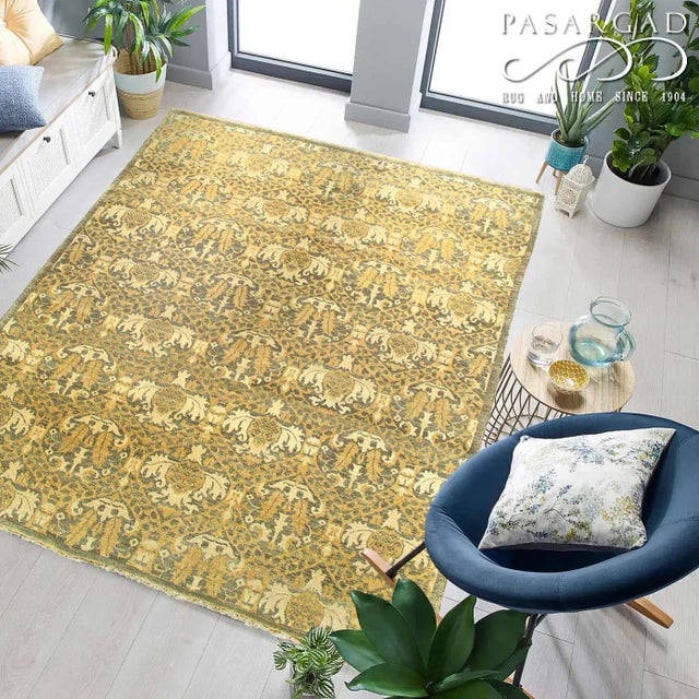 Pasargad Modern Ikat Rug For Sale - Image 4 of 5