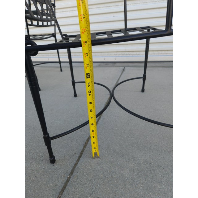 2 Janus Et Cie Amalfi Tuxedo Armchairs Stainless Steel Patio For Sale - Image 16 of 17