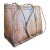 Antique Philippine Hand-Woven Rattan Grain Basket With Wooden Base For Sale