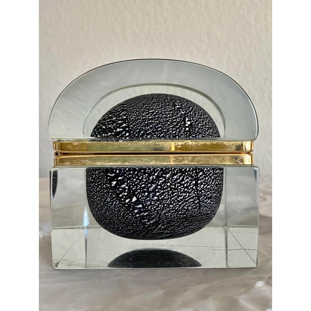 Mandruzzato Sommerso Murano Box For Sale - Image 9 of 12