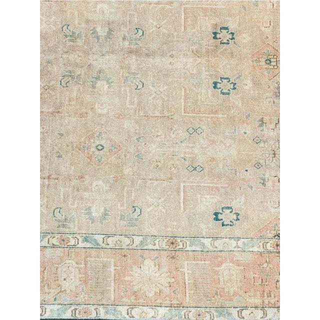 1950s Old Persian Tabriz Runner Rug 5 X 13 For Sale - Image 4 of 12