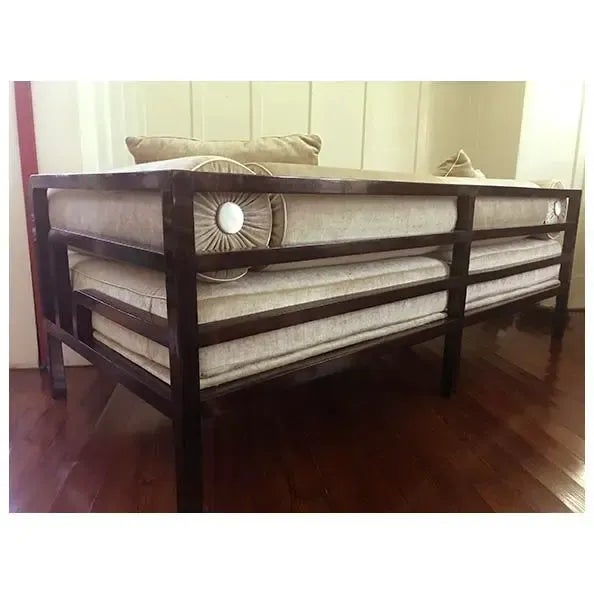 Taupe 1920s Art Deco Hungarian Daybed by Lingel For Sale - Image 8 of 8