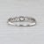 Metal Vintage 0.60ctw Diamond Wedding Band 900 Platinum Size 7 Anniversary Ring For Sale - Image 7 of 9