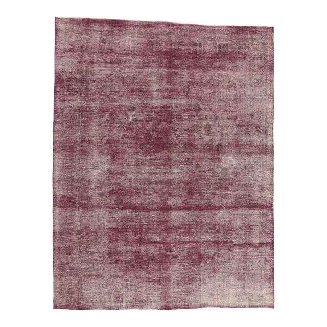 Mid 20th Century Modern Industrial Vintage Burgundy Turkish