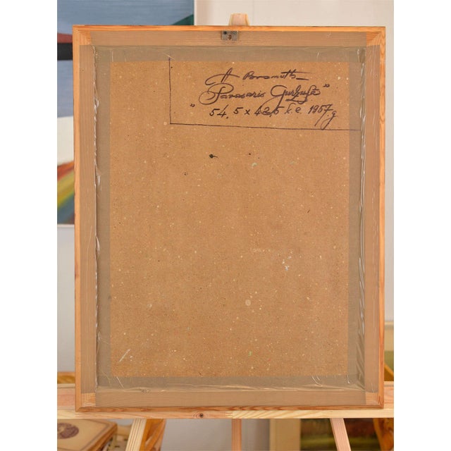 Street in Hurzuf, 1967, Oil on Cardboard, Framed For Sale - Image 4 of 11