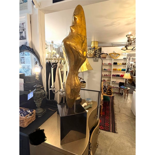 Bronze Artist Proof Limited Edition Bronze Sculpture Signed Numbered A. P. 1/6 Style Constantin Brancusi For Sale - Image 8 of 8