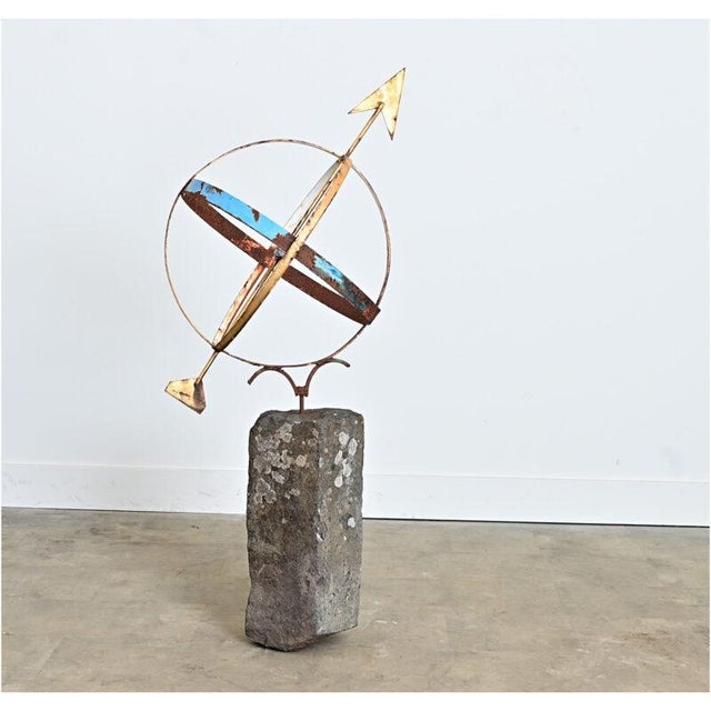 English 19th Century Garden Armillary Sphere on Column For Sale - Image 10 of 11