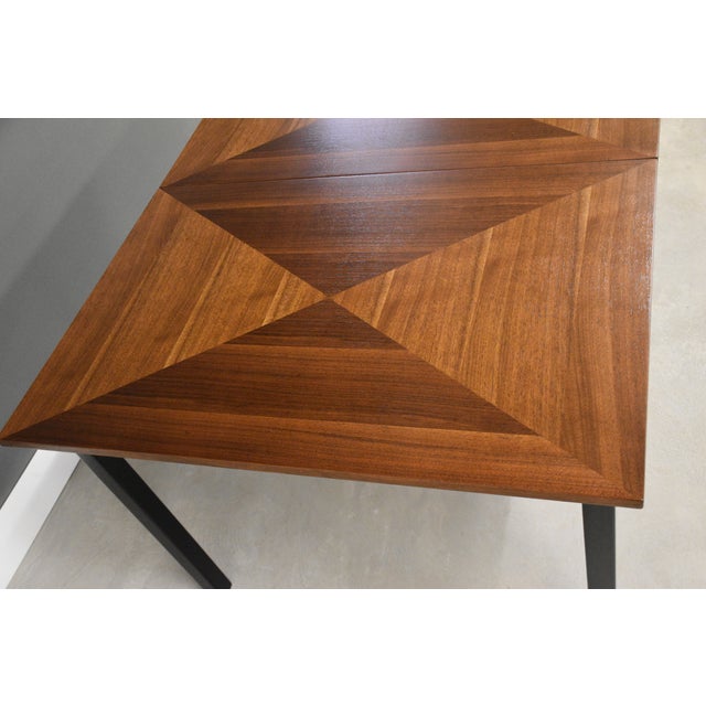 Wood 1960s Refinished 86” Walnut Dining Table For Sale - Image 7 of 10