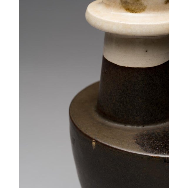 Studio Ceramic Vase by Friedhelm Tschentscher, 1960s For Sale - Image 13 of 15