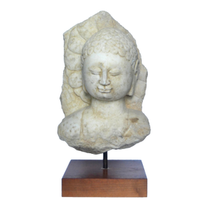 Ancient Chinese Marble Buddha Head
