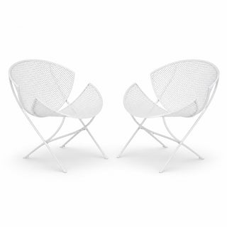 1950s Orange Slice Patio Chairs Maurizio Tempestini for Salterini - a Pair, Attributed For Sale