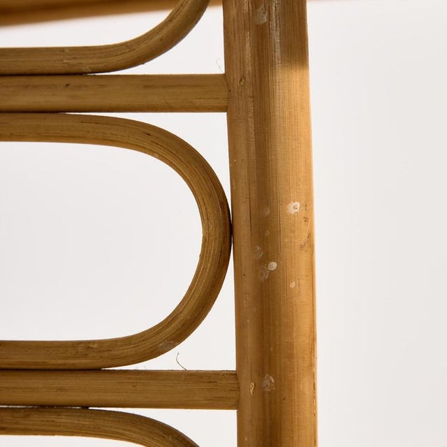 Brown Bamboo and Rattan Nesting Tables, 1970s, Set of 3 For Sale - Image 8 of 11