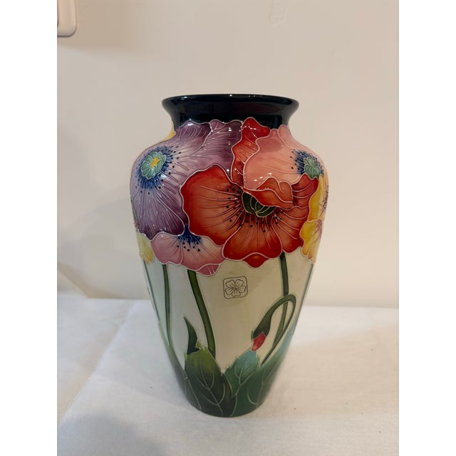 j.c. McCall 2004 Vase of Poppies “Icing on the Cake” For Sale - Image 4 of 5