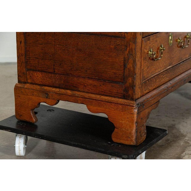 George III English Oak Mule Chest, 1780 For Sale - Image 13 of 17