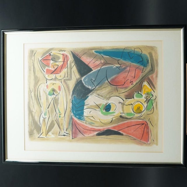 André Masson, Odalisque, 1950s, Color Lithograph, Framed For Sale - Image 4 of 4